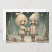 ぬくもりと愛に包まれて：クリスマスの願い シーズンカード (正面/裏面)