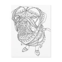 ぬりえブックドッグ座り着色可能スケッチ