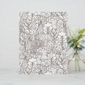 ぬりえページ森の木のスクラップブック紙 (スタンド正面)