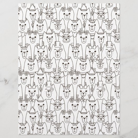 ぬりえページ猫ピエロくず本紙 (正面)