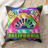 「ぬりえロサンゼルス3」枕 クッション (ブランケット)