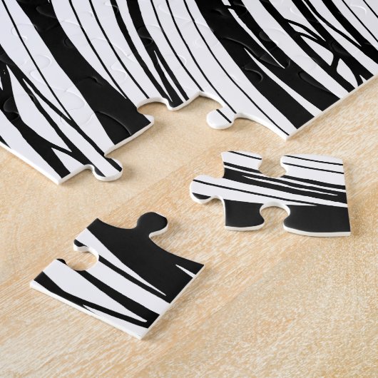 ぬり絵ができるパズル　白黒の手描きアート ジグソーパズル (側面)