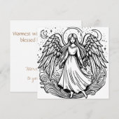 ぬり絵アート 守護天使 シーズンカード (正面/裏面)