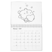 ぬり絵帳のカレンダー2013年 カレンダー (2月 2027)