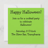 ぬるぬるしたものが垂れる 招待状 (裏面)