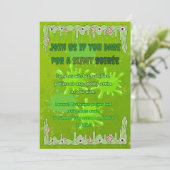 ぬるぬるハロウィン招待状カード 招待状 (スタンド正面)