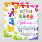 ぬるぬる誕生日招待状 招待状 (正面/裏面)