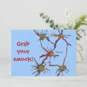 ぬれたよ！ 誕生日の招待状をペイントしよう 招待状 (スタンド正面)