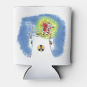 ぬれたサンタクロースはクーラーできる 缶クーラー (正面)