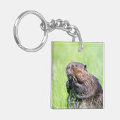 ぬれたビーバー キーホルダー (正面左)