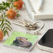 ぬれたビーバー キーホルダー (正面右)