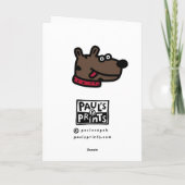 ぬれた小犬の鼻 カード (裏面)