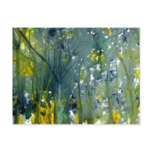 ぬれた水色に染まる