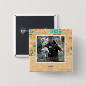 ぬれた猫および銃 缶バッジ (正面&裏面)