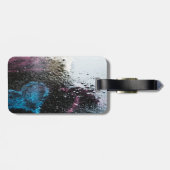 ぬれた舗装の荷物のラベル ラゲッジタグ (裏面横)