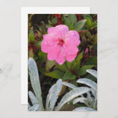 ぬれた花の招待カスタマイズ、 招待状 (正面/裏面)