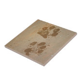 ぬれた足のプリント タイル (側面)