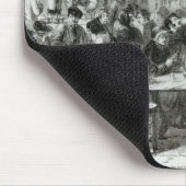 ぬれた足のレストラン マウスパッド (コーナー)