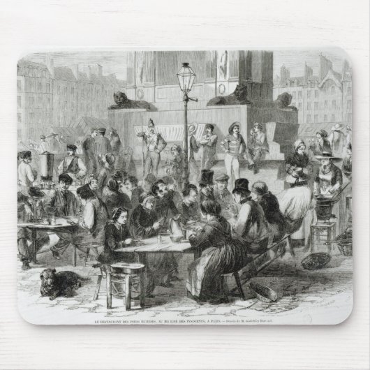 ぬれた足のレストラン マウスパッド (正面)