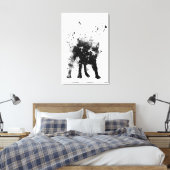 ぬれ犬 キャンバスプリント (インサイチュ (寝室))