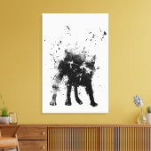 ぬれ犬 キャンバスプリント (インサイチュ (リビング))