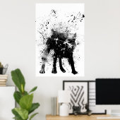 ぬれ犬 ポスター (ホームオフィス)