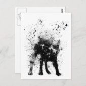 ぬれ犬 ポストカード (正面/裏面)