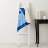 ねえキリンおもしろいの写真と文字 シェルパブランケット (インサイチュ)