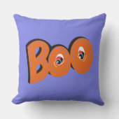 ねえブー怖がらせたタイポグラフィスケッチアート アウトドアクッション (正面)