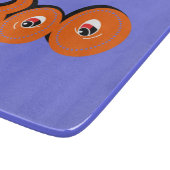 ねえブー怖がらせたタイポグラフィスケッチアート カッティングボード (角)