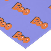 ねえブー怖がらせたタイポグラフィスケッチアート ショートテーブルランナー (コーナー)