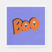 ねえブー怖がらせたタイポグラフィスケッチアート スタンダードランチョンナプキン (正面)