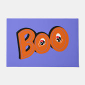 ねえブー怖がらせたタイポグラフィスケッチアート ドアマット (正面)