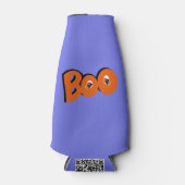 ねえブー怖がらせたタイポグラフィスケッチアート ボトルクーラー (正面)