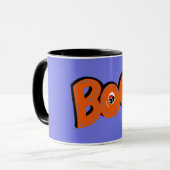 ねえブー怖がらせたタイポグラフィスケッチアート マグカップ (正面左)