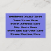 ねえブー怖がらせたタイポグラフィスケッチアート 名刺 (裏面)