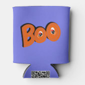 ねえブー怖がらせたタイポグラフィスケッチアート 缶クーラー (正面)