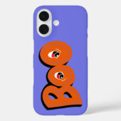 ねえブー怖がらせたタイポグラフィスケッチアート Case-Mate iPhoneケース (裏面)