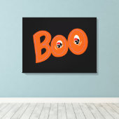 ねえブー私もタイポグラフィスケッチアート キャンバスプリント (インサイチュ (ウッドフロア))