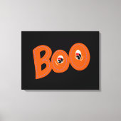 ねえブー私もタイポグラフィスケッチアート キャンバスプリント (正面)