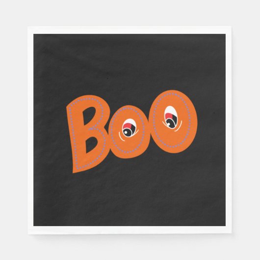 ねえブー私もタイポグラフィスケッチアート スタンダードランチョンナプキン (正面)