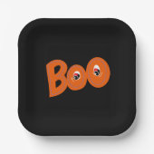 ねえブー私もタイポグラフィスケッチアート ペーパープレート (正面)