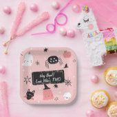 ねえブー見て誰が2つの可愛い誕生日紙プレート ペーパープレート (パーティー)