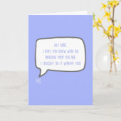 ねえベイビー、あなたは最高のパートナーの母の日 カード (黄色い花)