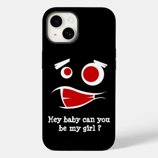 ねえベビーは私の女の子のモンスターデザインTシャツ Case-Mate iPhoneケース (裏面)