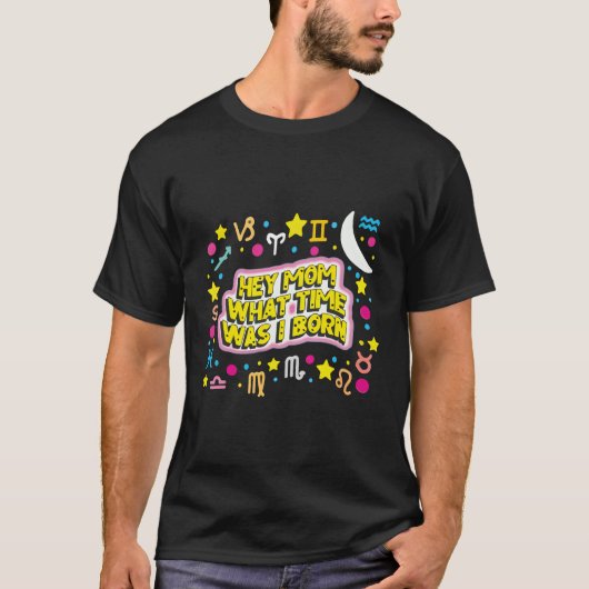 ねえママW時間生まれよ Tシャツ (正面)