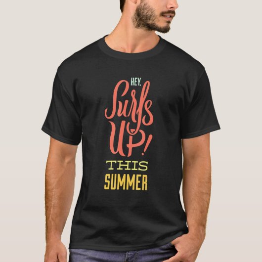 ねえ今年の夏はサーフィンする Tシャツ (正面)