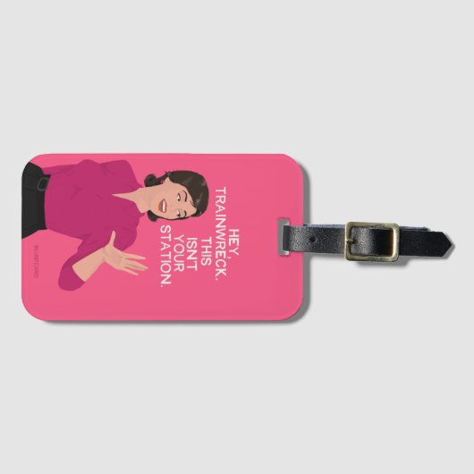 ねえ列車の難破船、これはあなたの駅ではない。 ラゲッジタグ (正面横)