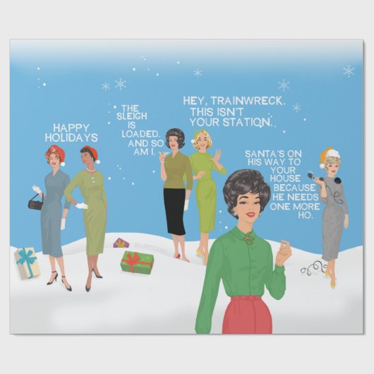 ねえ列車の難破船、これはあなたの駅ではない。 ラッピングペーパー (フラット)