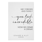 ねえ友達と家族、あなたは信じられないようだね ポスター (正面)